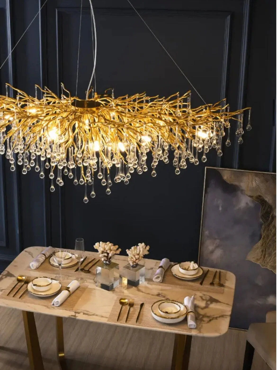 NYRA Waterdrop Customisable Chandelier - Image 26