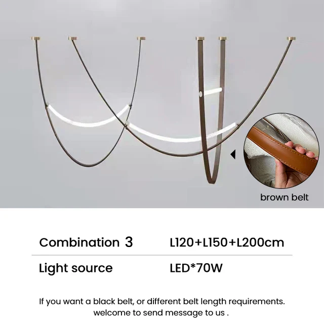Modern Nordic Belt Chandelier - Image 11