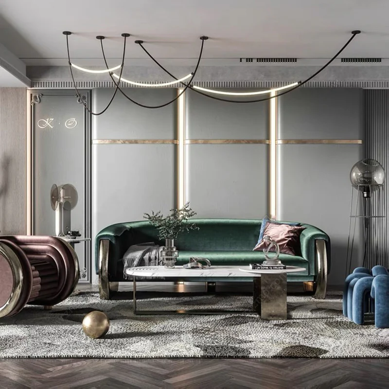 Modern Nordic Belt Chandelier - Image 6
