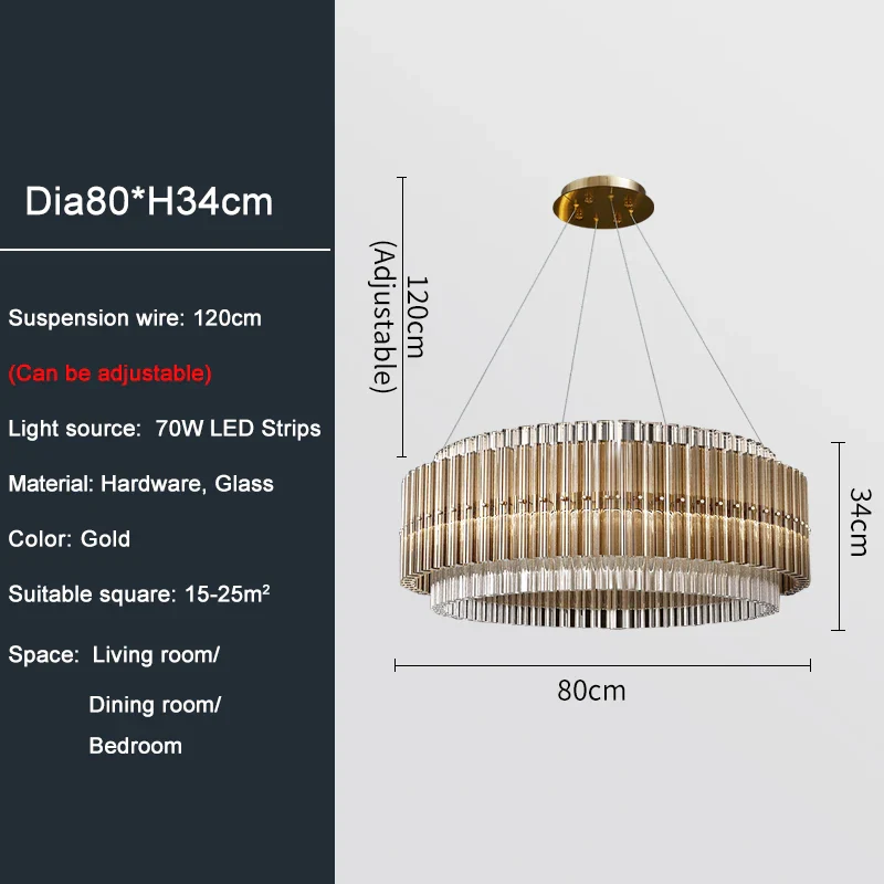 Mia Glass Chandelier - Image 14