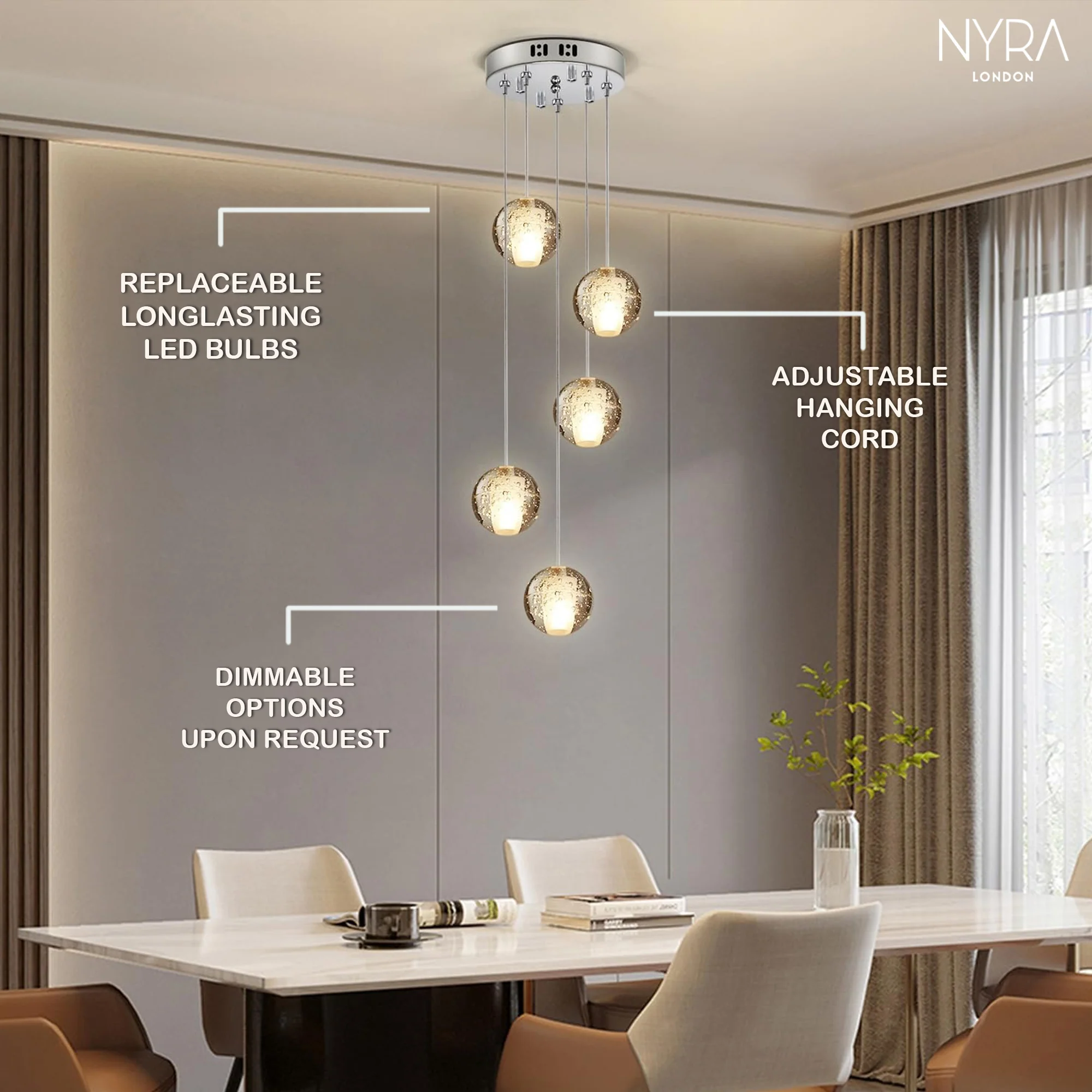 Merida Ball Chandelier - Image 8