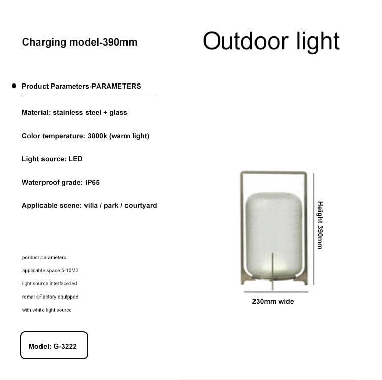 Modern Terrace Garden Outdoor Lights - Image 14