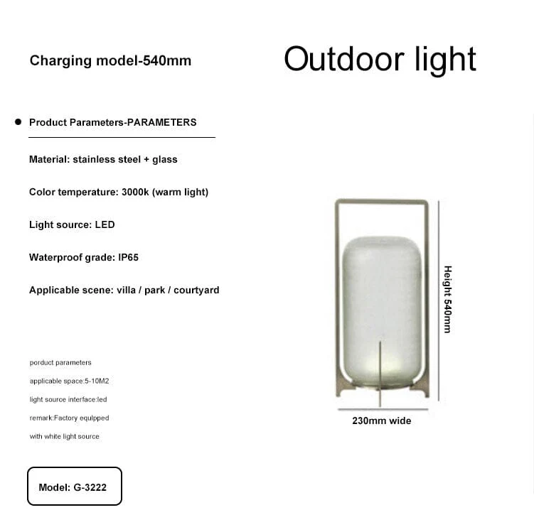Modern Terrace Garden Outdoor Lights - Image 15