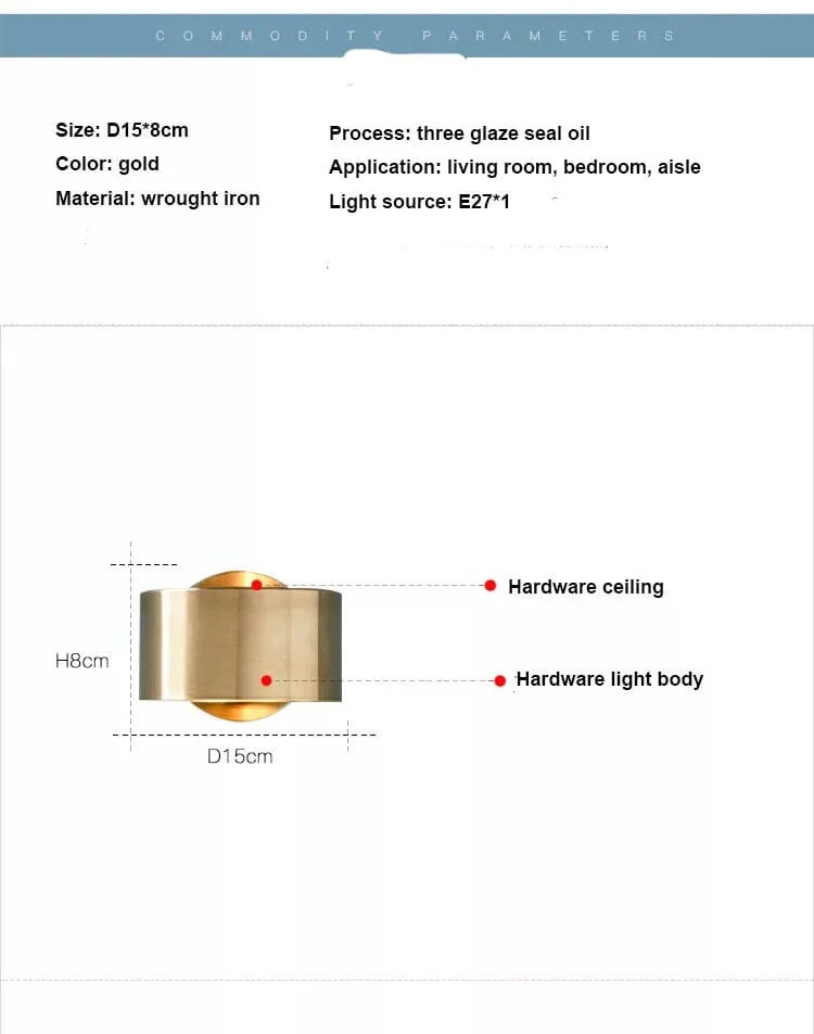 Golden Ring Wall Lamp - Image 9
