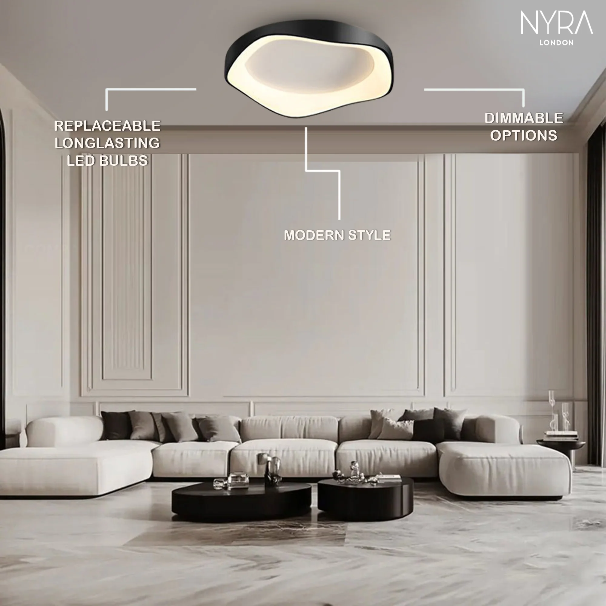 Azeeti Ceiling Wall Lamp - Image 4