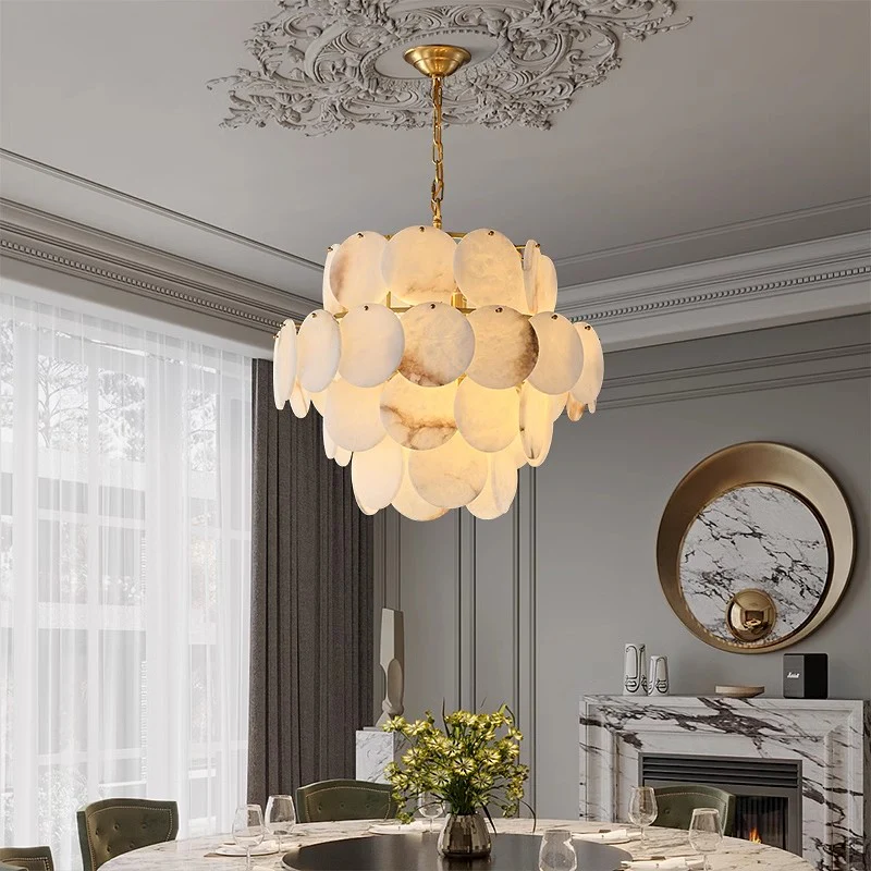 Molly Alabaster Tiered Chandelier - Image 11