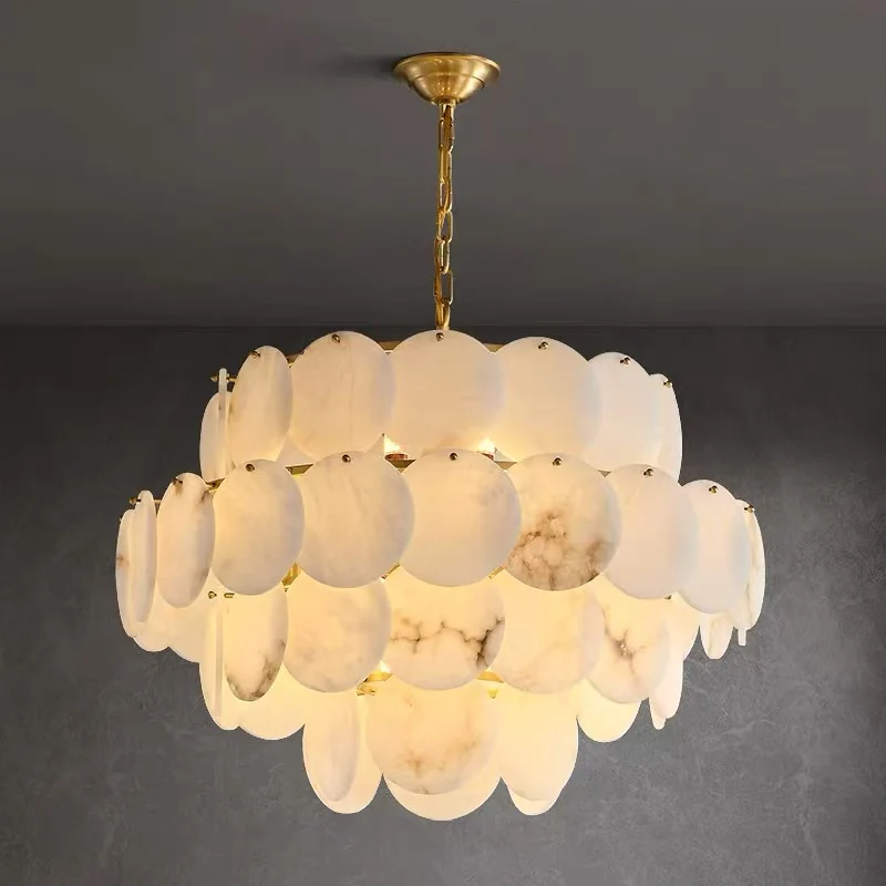 Molly Alabaster Tiered Chandelier - Image 13