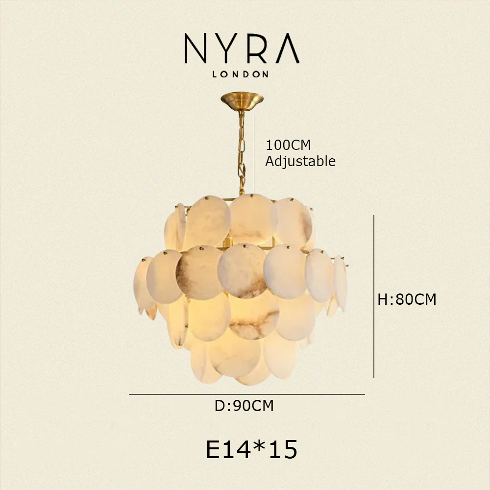 Molly Alabaster Tiered Chandelier - Image 18