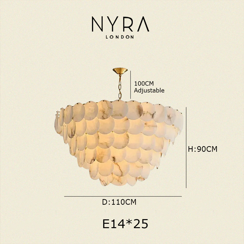 Molly Alabaster Tiered Chandelier - Image 22