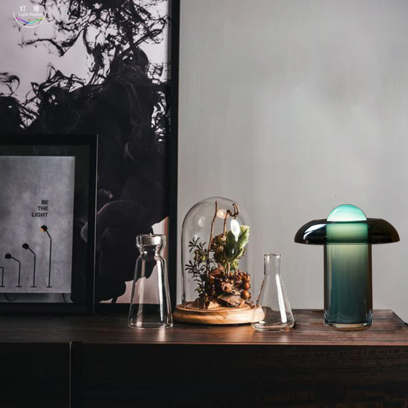 Moon Dome - Glass Table Lamp - Image 4