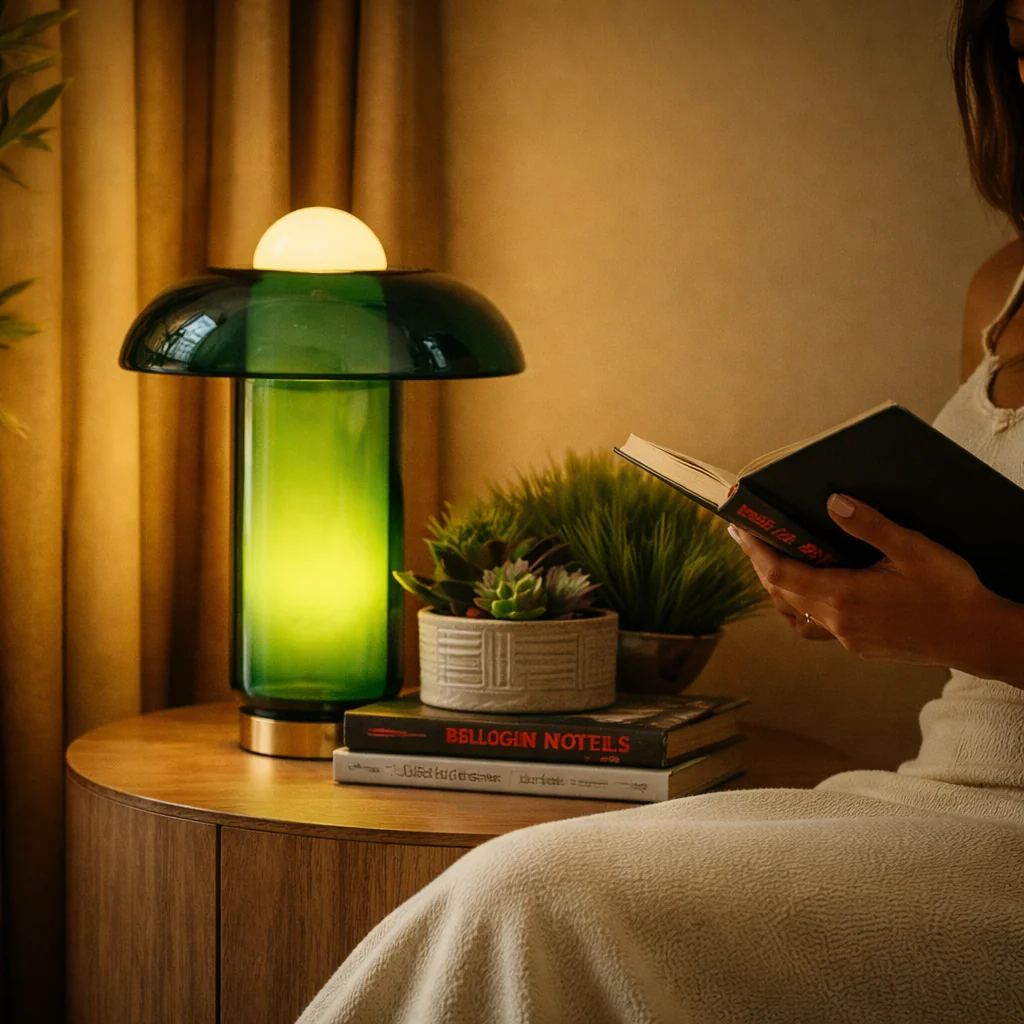 Moon Dome - Glass Table Lamp - Image 6