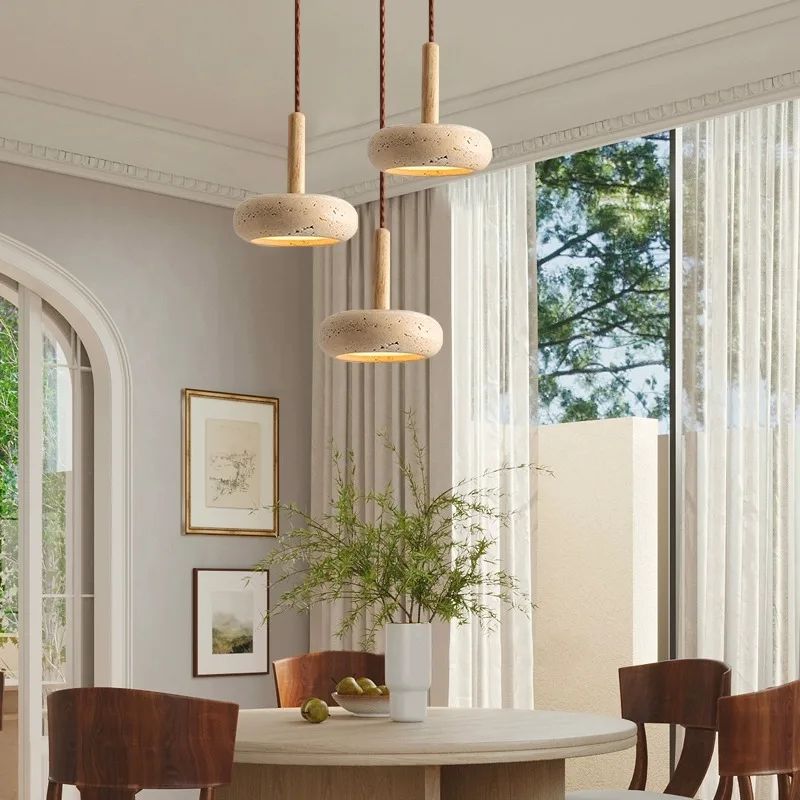 Moorgate Japanese Stone Wood Chandelier - Image 11