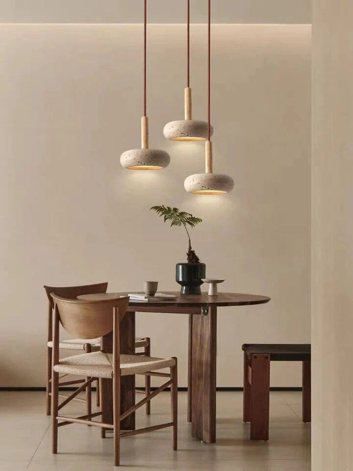 Moorgate Japanese Stone Wood Chandelier - Image 12