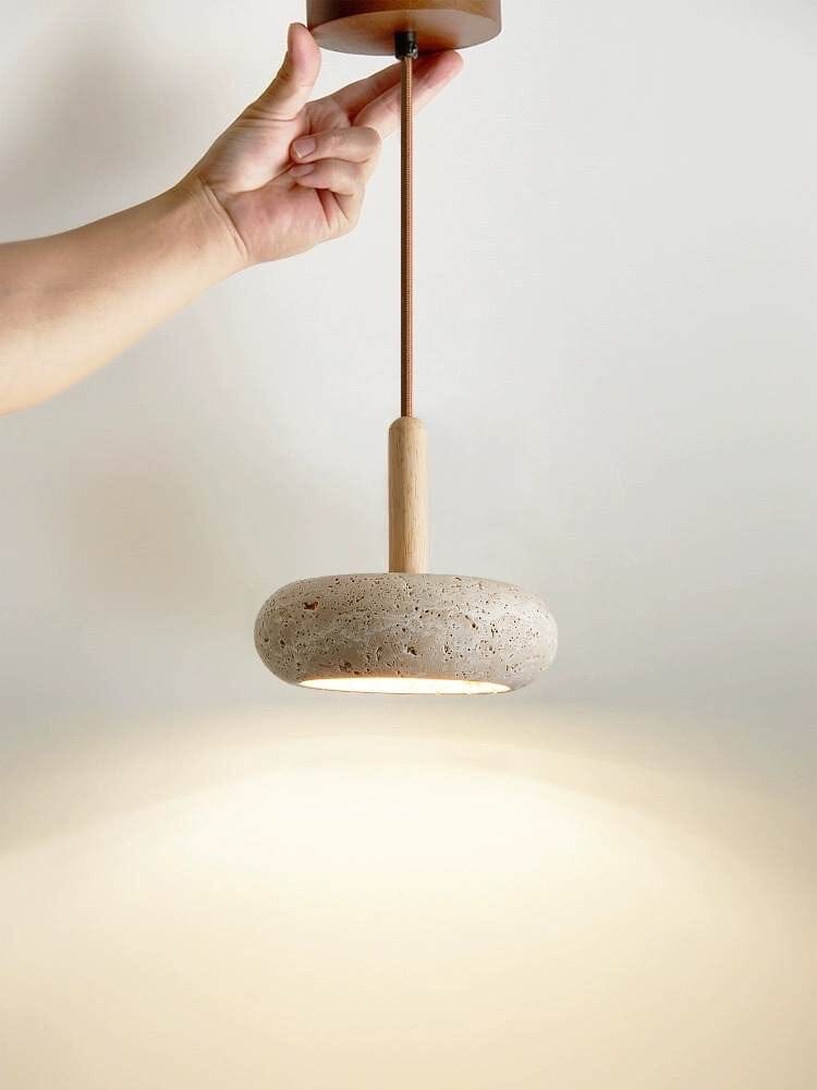 Moorgate Japanese Stone Wood Chandelier - Image 3