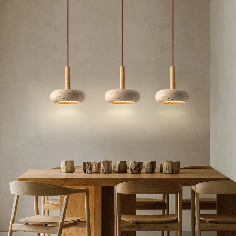 Moorgate Japanese Stone Wood Chandelier - Image 4