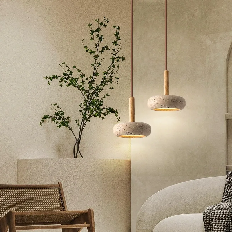 Moorgate Japanese Stone Wood Chandelier - Image 7