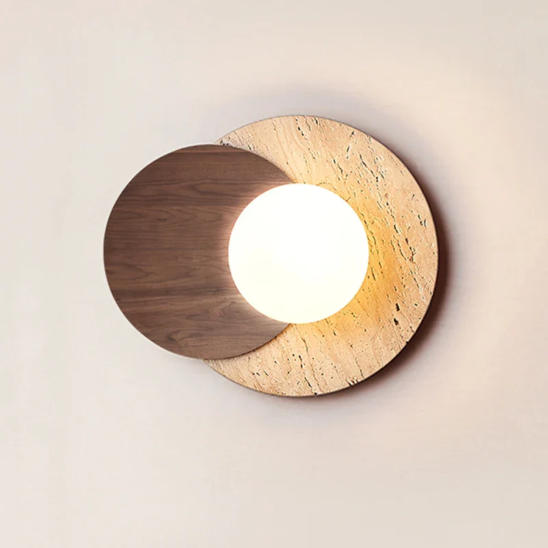 Muru Travertine Stone Wall Light - Image 11