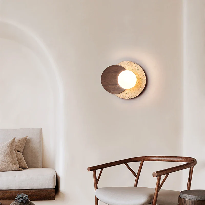 Muru Travertine Stone Wall Light - Image 12