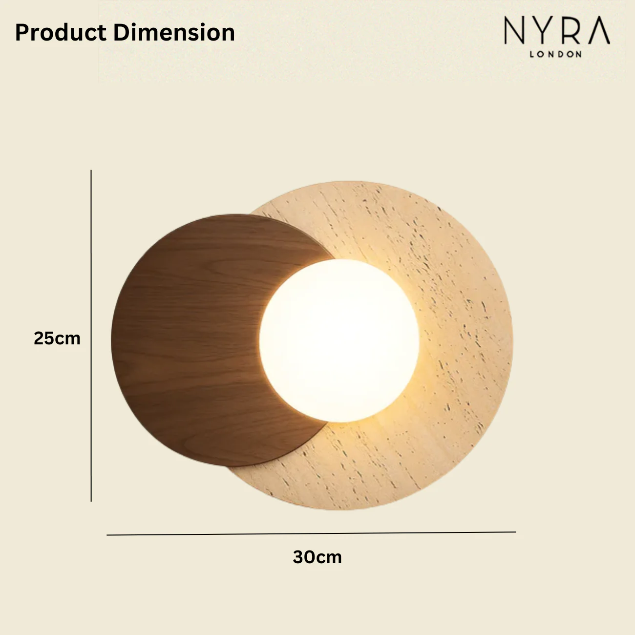 Muru Travertine Stone Wall Light - Image 5