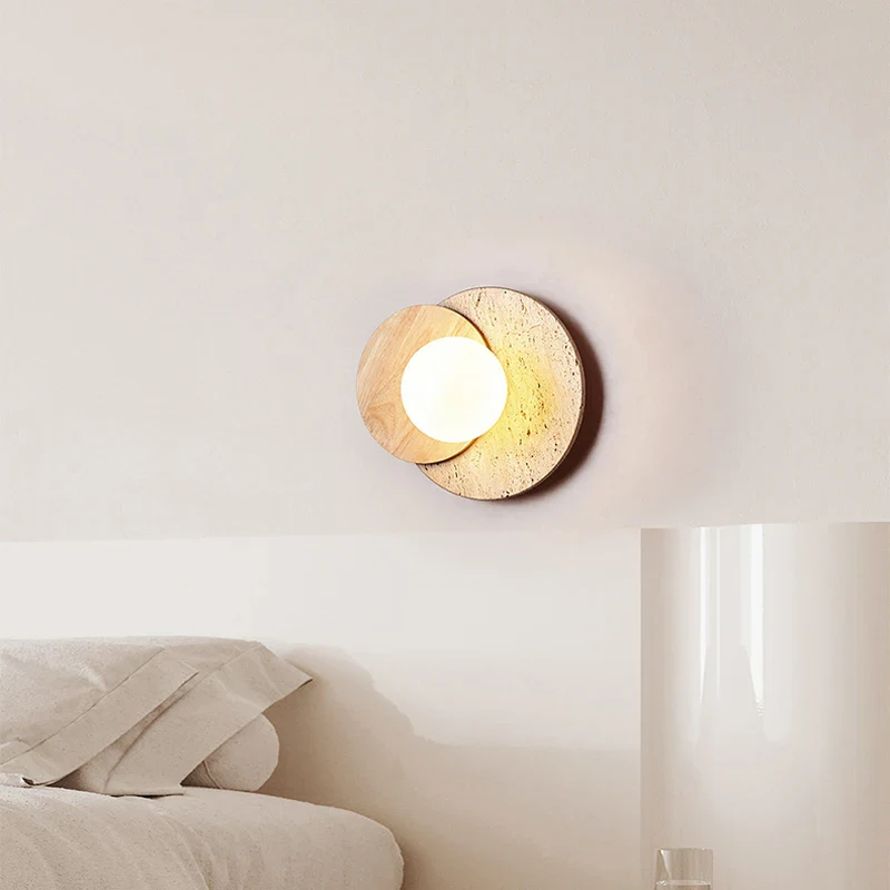Muru Travertine Stone Wall Light - Image 6