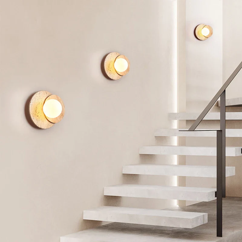 Muru Travertine Stone Wall Light - Image 8