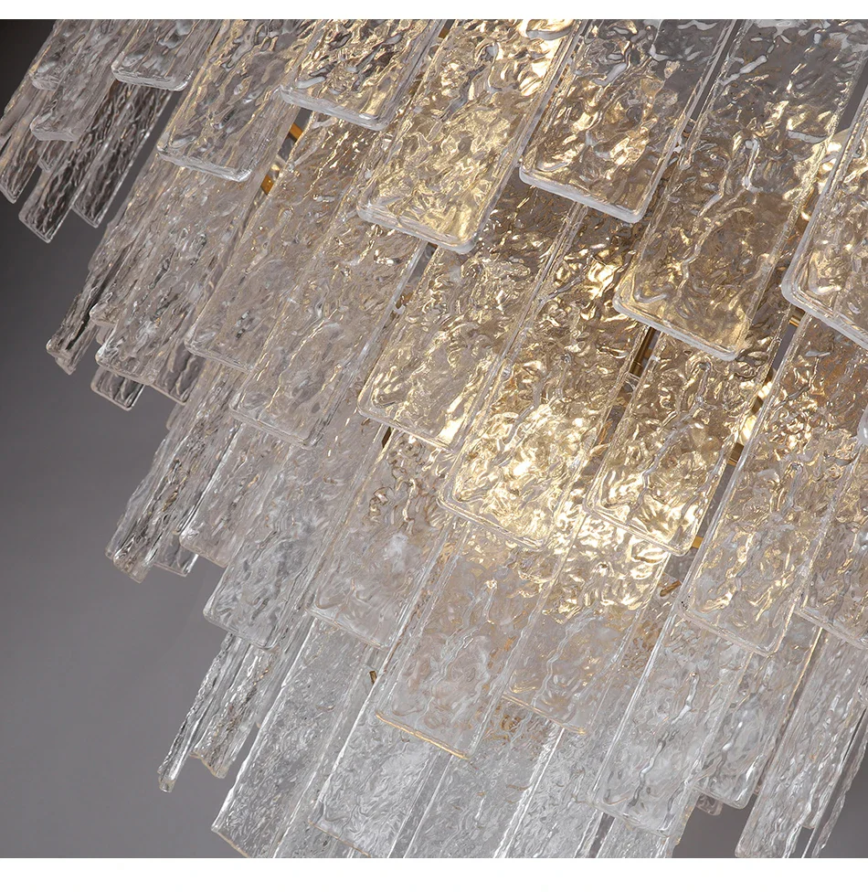 NAVANA Rectangular Glass Chandelier - Image 7