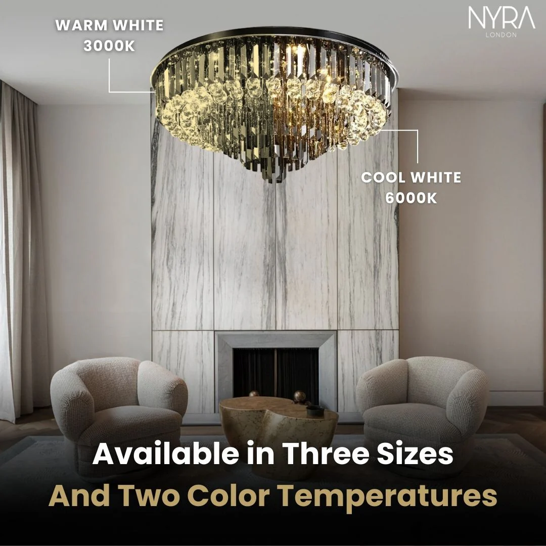 Meridian Black Crystal Chandelier - Image 7