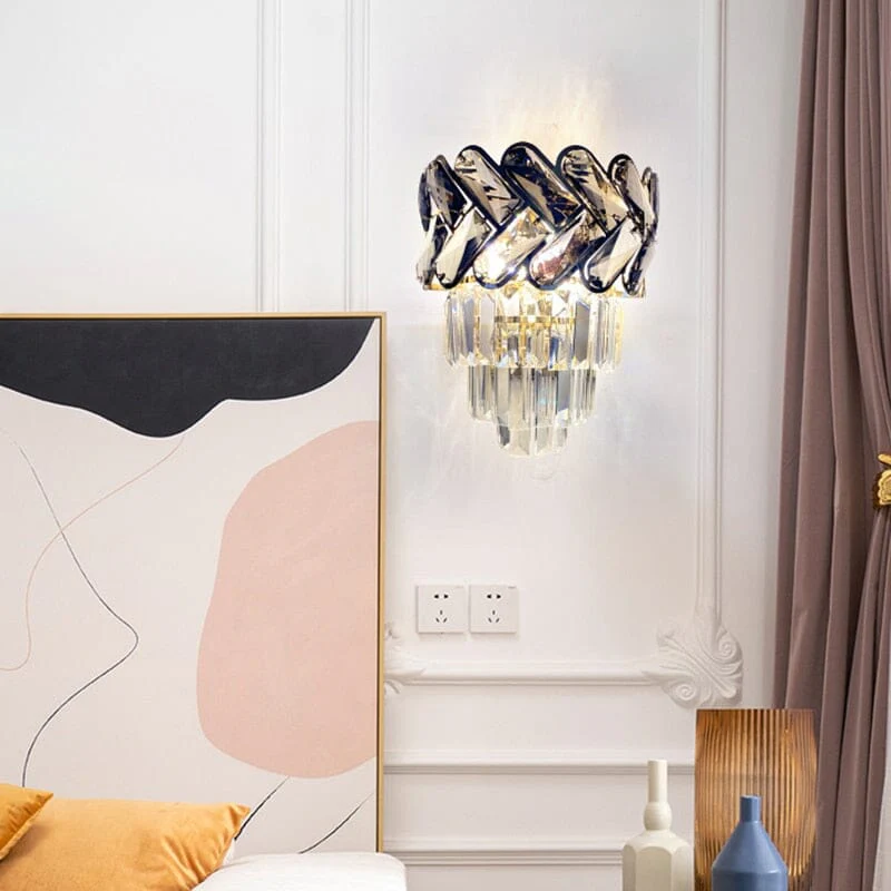 Royal Orchid Crystal Wall Lamp - Image 10