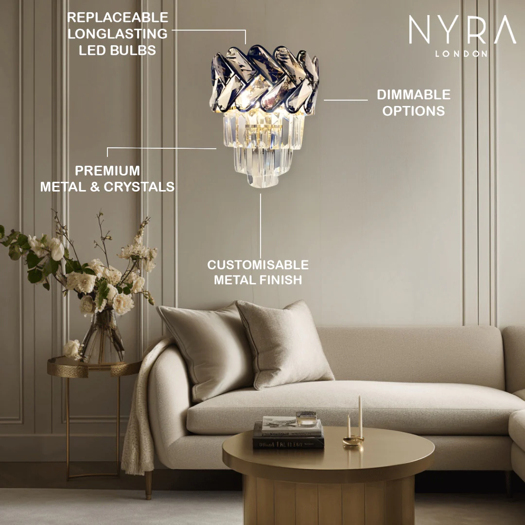 Royal Orchid Crystal Wall Lamp - Image 5