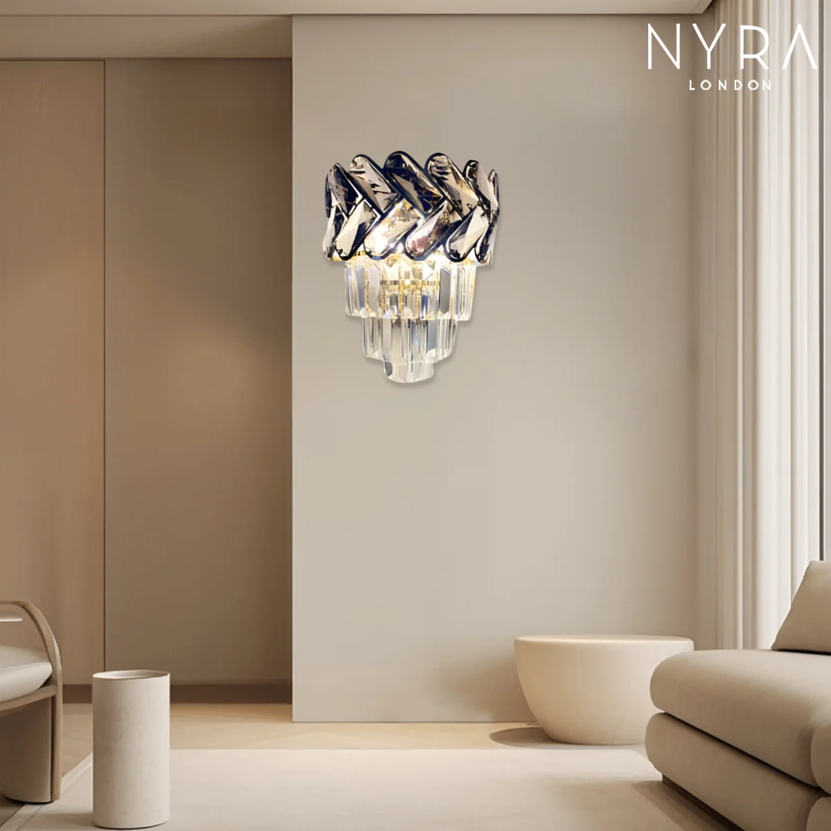 Royal Orchid Crystal Wall Lamp - Image 8