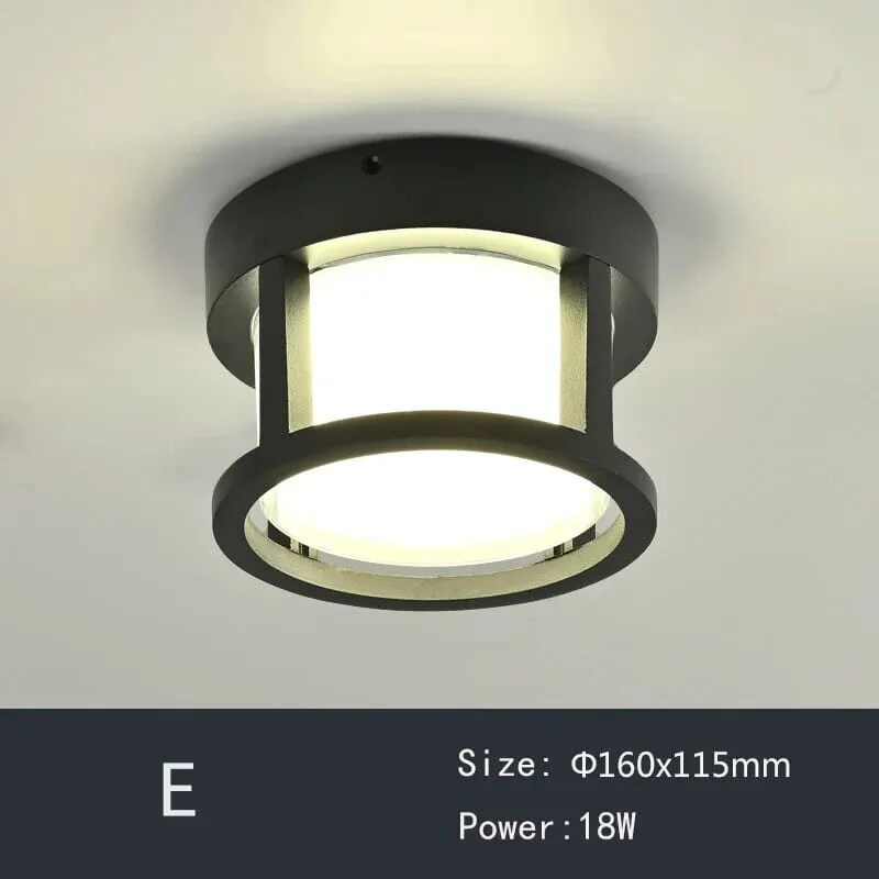 Geometric retro ceiling lights for corridor - Image 10