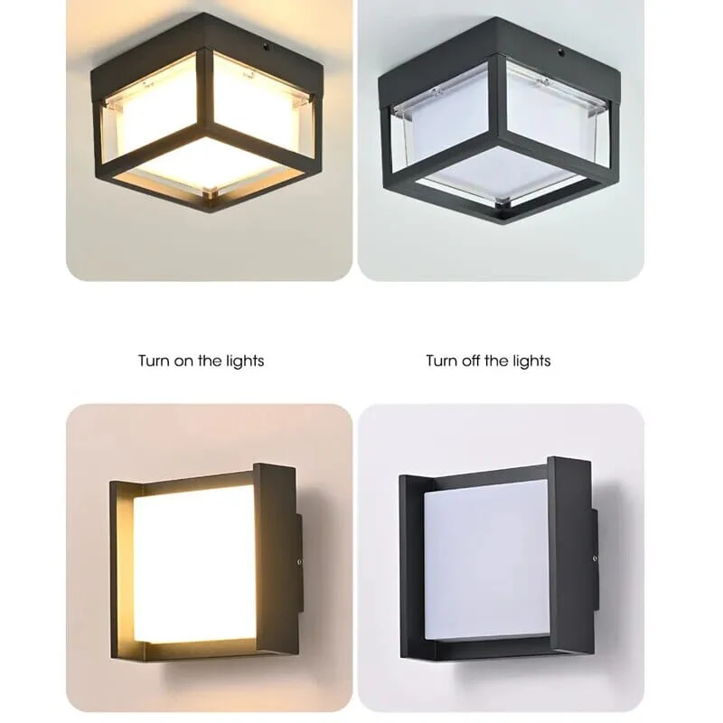 Geometric retro ceiling lights for corridor - Image 5