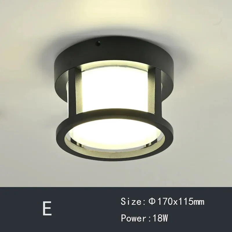 Geometric retro ceiling lights for corridor - Image 6