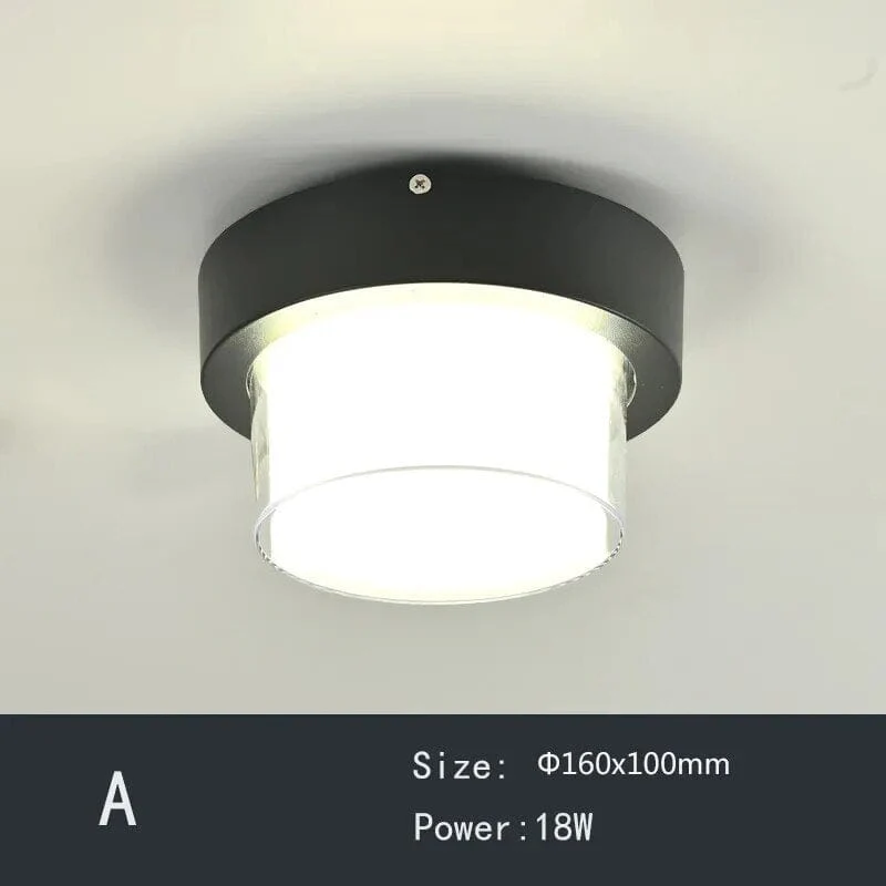 Geometric retro ceiling lights for corridor - Image 7