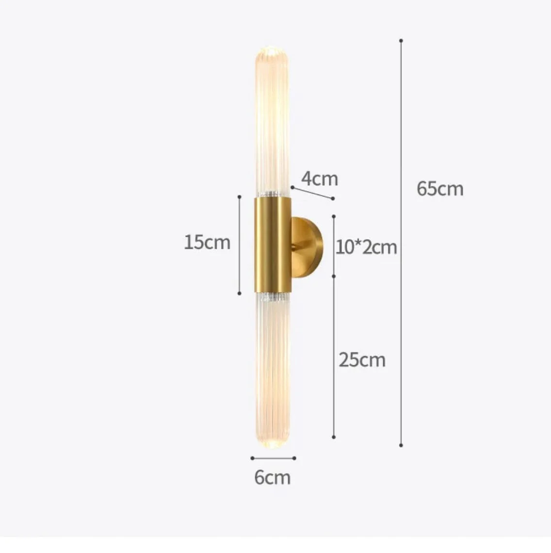 Nisa Glass Pole Lamp - Image 8