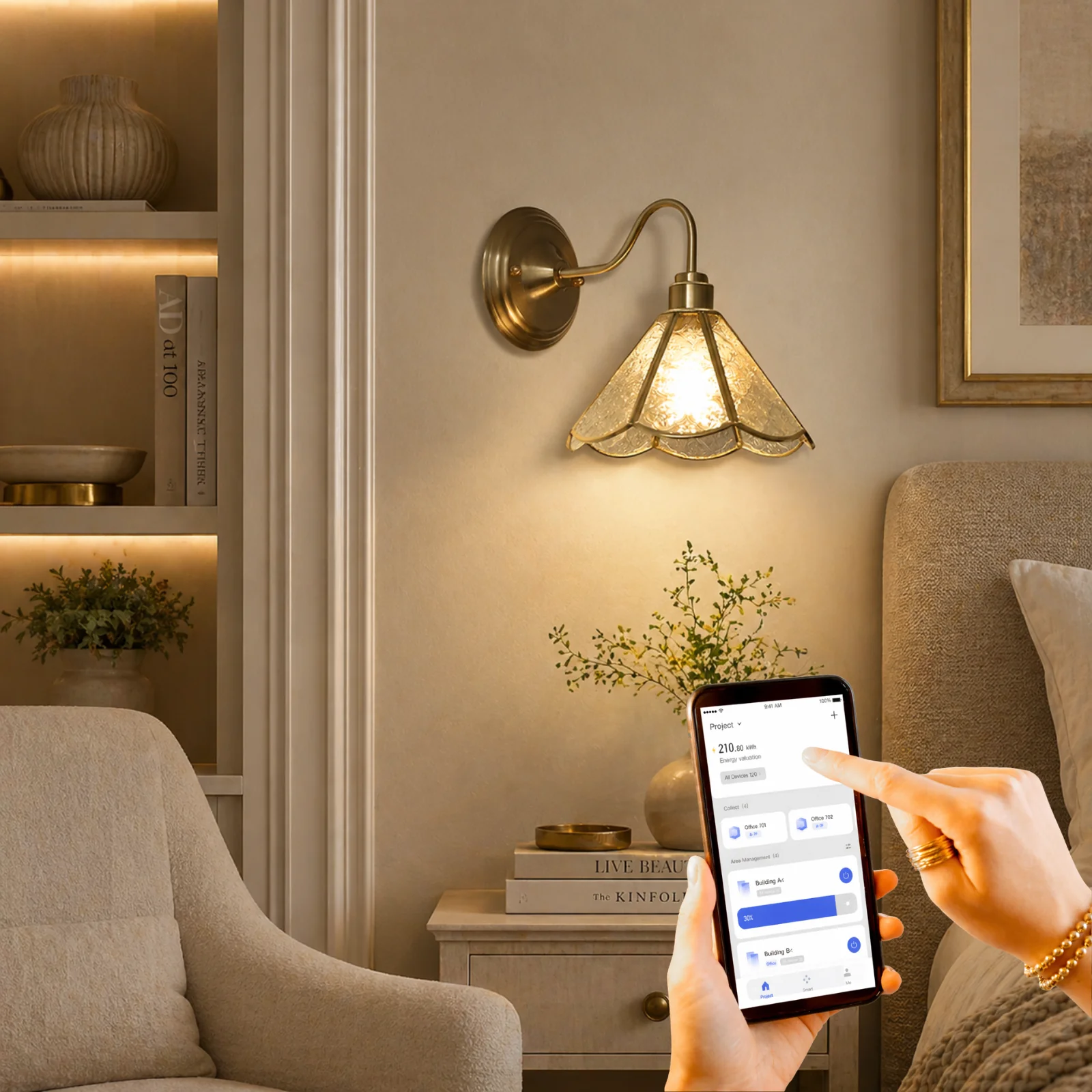 Nordic Brass Wall Sconce - Image 14