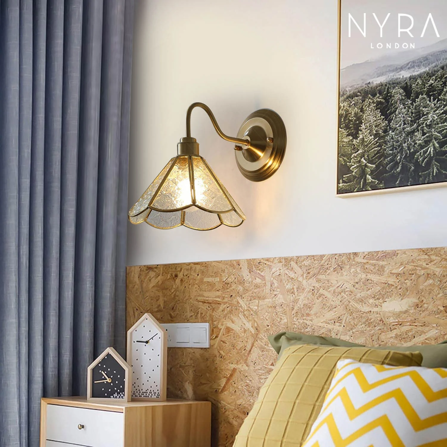 Nordic Brass Wall Sconce - Image 2