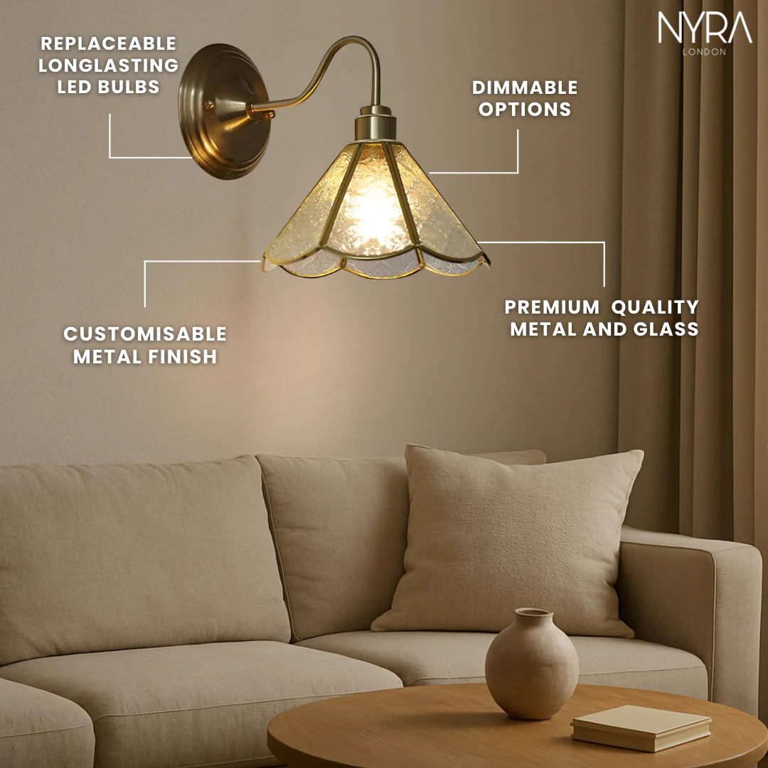 Nordic Brass Wall Sconce - Image 6