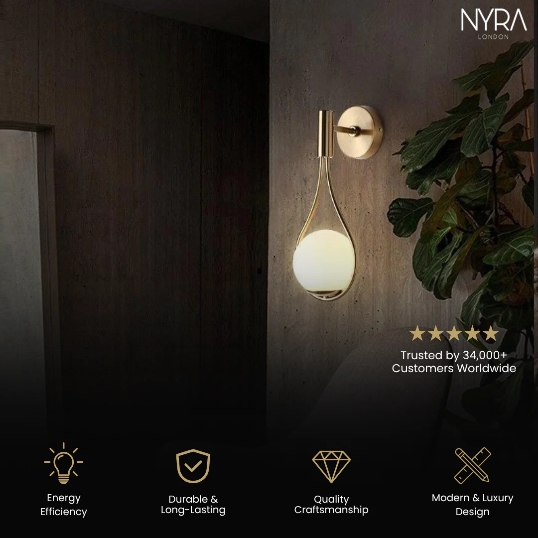 Golden Droplet Lamp - Image 3