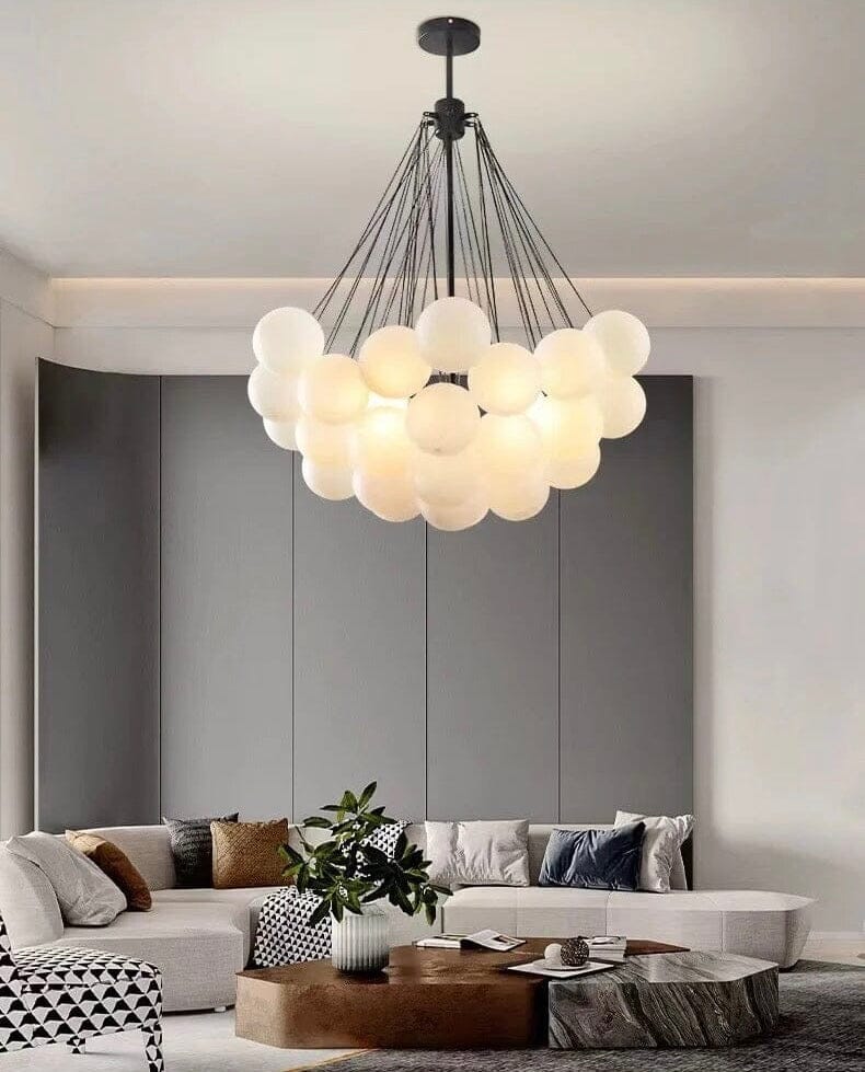 NYRA Frosted Ball Chandelier - Image 12