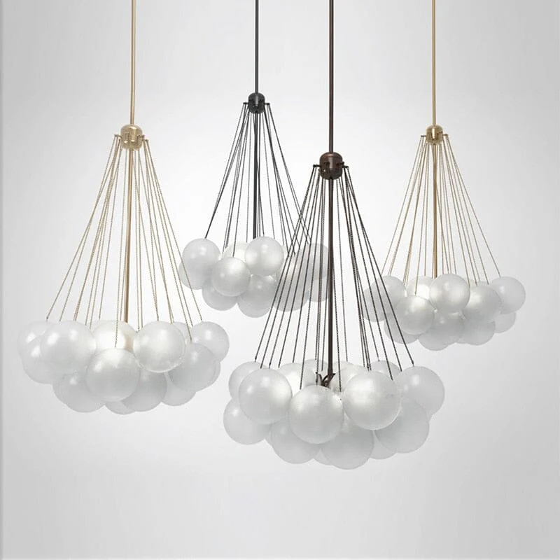 NYRA Frosted Ball Chandelier - Image 26