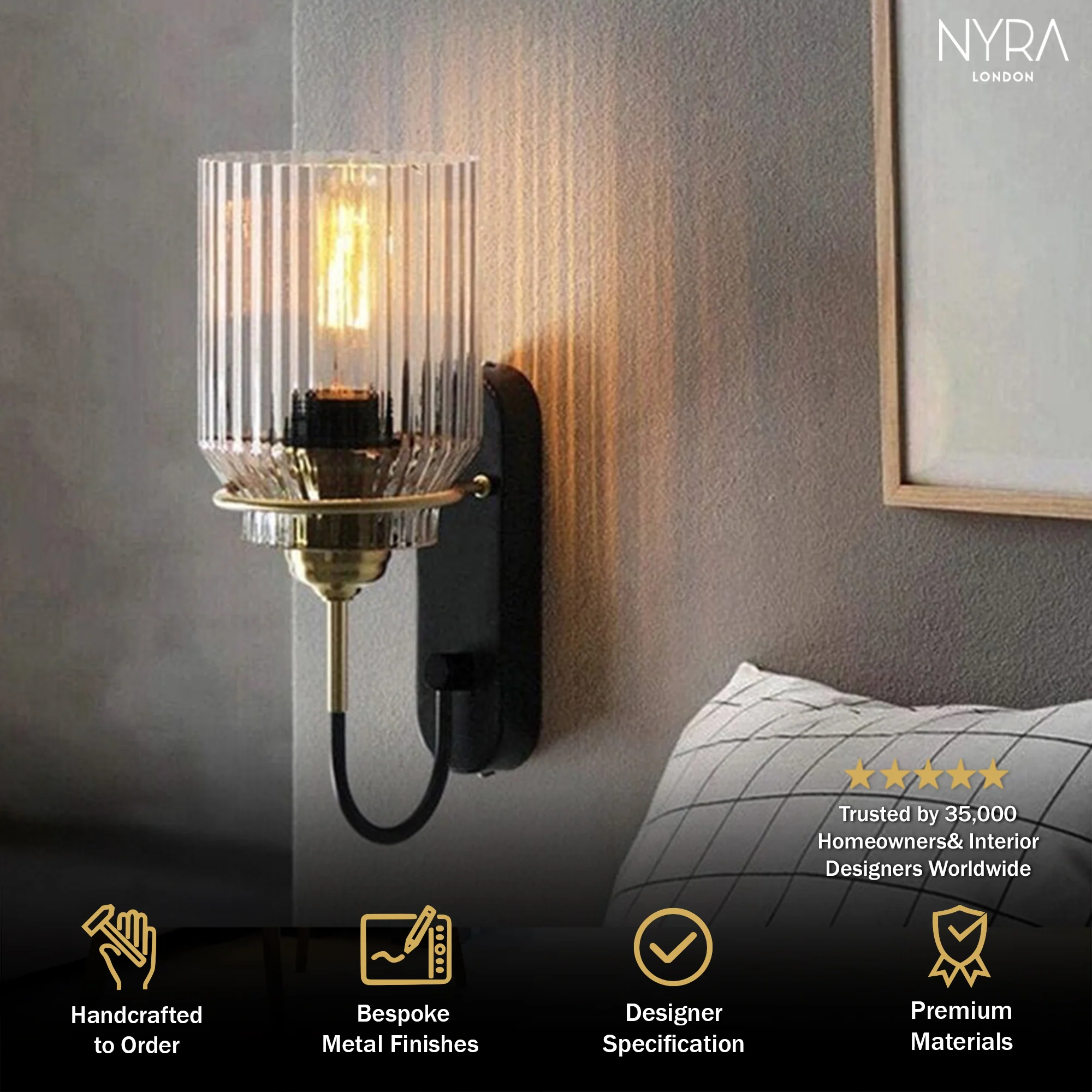Sabizter Glass Wall Lamp - Image 2