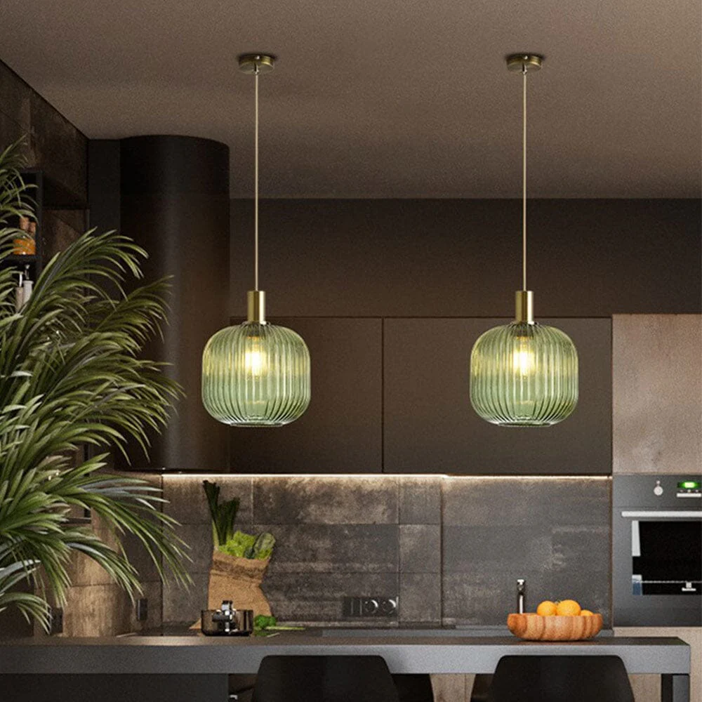 Rosalie Fluted Glass Pendants - Image 18