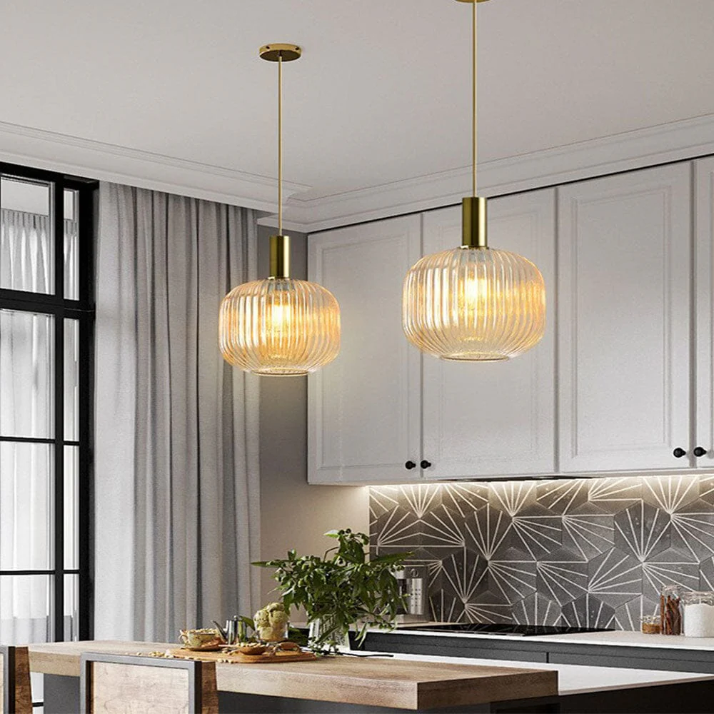 Rosalie Fluted Glass Pendants - Image 20
