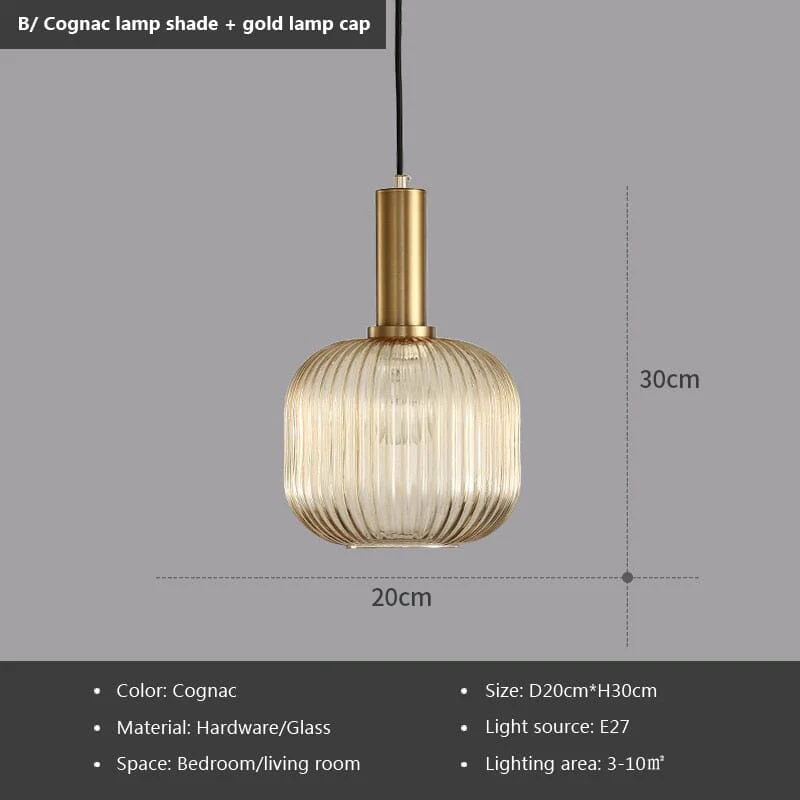 Rosalie Fluted Glass Pendants - Image 24