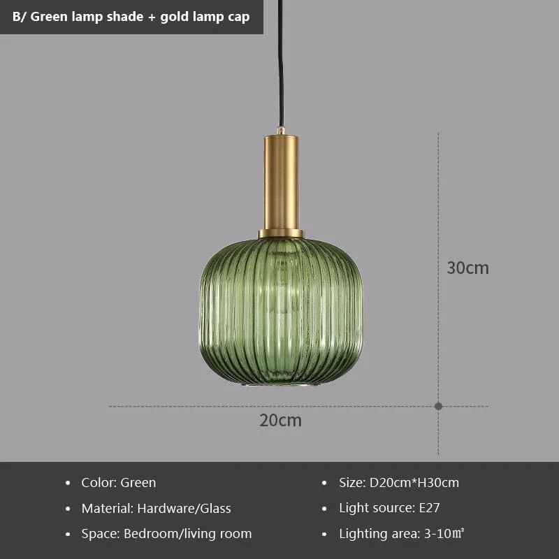 Rosalie Fluted Glass Pendants - Image 25