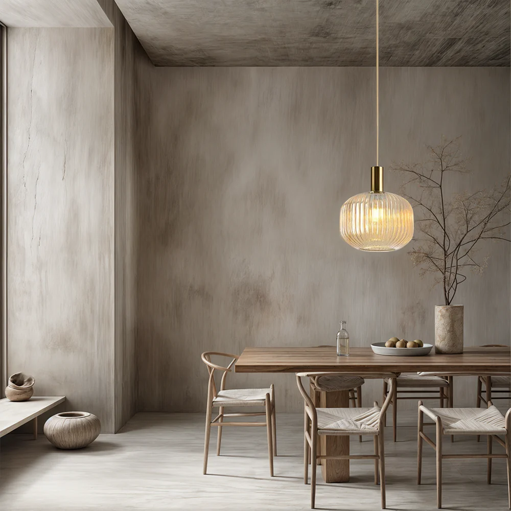 Rosalie Fluted Glass Pendants - Image 9