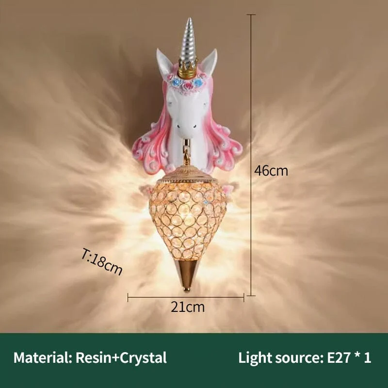 Unicorn Resin Wall Lamp - Image 4