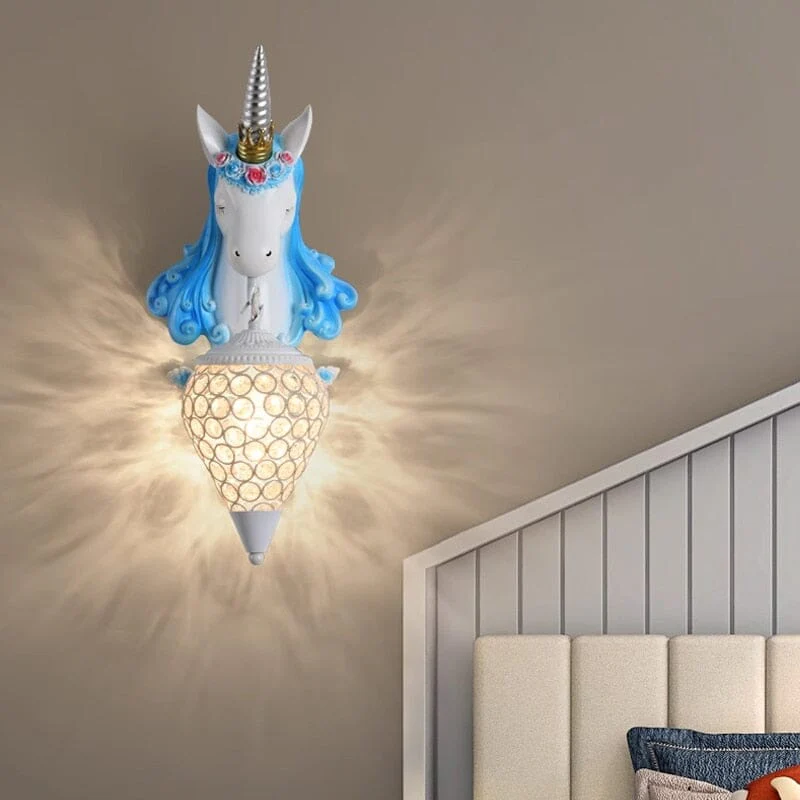 Unicorn Resin Wall Lamp - Image 8
