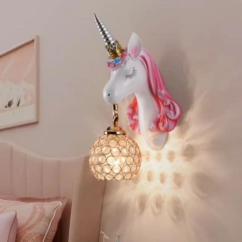 Unicorn Resin Wall Lamp - Image 9